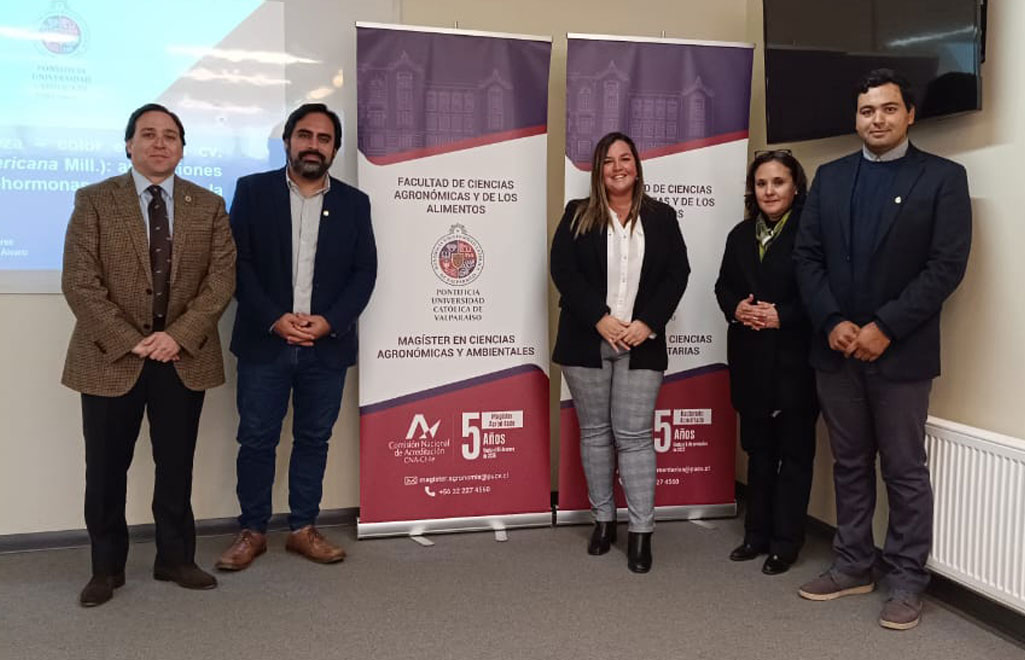 Nueva Magíster en Ciencias Agronómicas y Ambientales de la Pontificia Universidad Católica de Valparaíso.